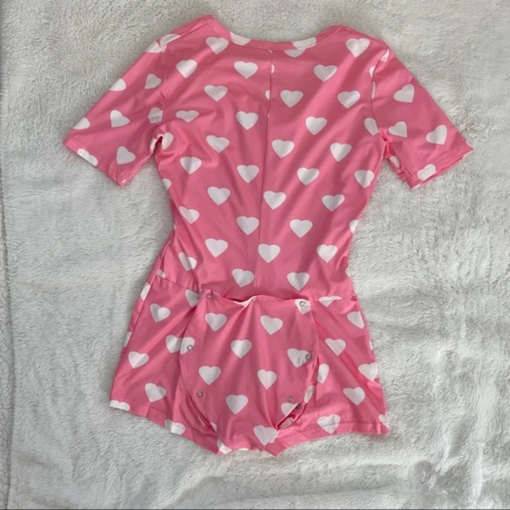 NWT I Heart You Butt Flap Romper S - Picture 1 of 4